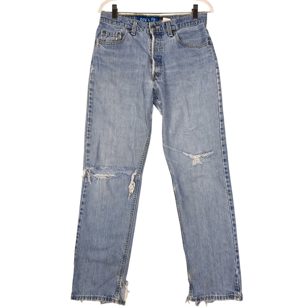 Vintage Levis Silvertab 640 Guys Fit‎ Jeans Womens 11 12 USA Y2K Distressed
